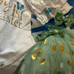 Baby girl first Easter Outfit